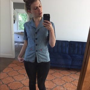 Vintage Button-Down Top - Size S